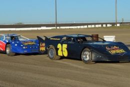 Dirt racing at Baps Motor Speedway, York, PA a unique experience gift for his birthday.