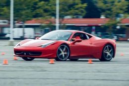 Drive a Ferrari on an autocross course, Des Moines, Iowa.