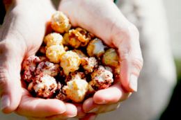 specialty Popcorn on Bar Harbor, Maine guided food tour