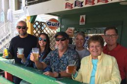 craft beer tasting on Boothbay Harbor food tour, Maine